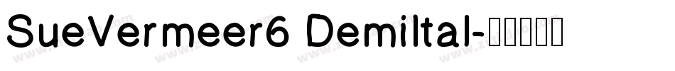SueVermeer6 DemiItal字体转换